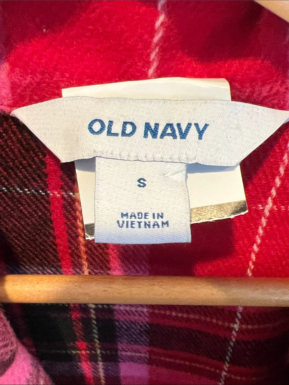 Old Navy Soft-Brushed Tartan Plaid Long Trench Coat - Small